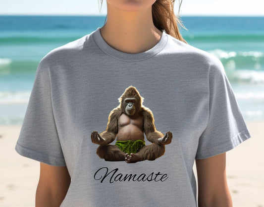 Cute Sasquatch Namaste T-Shirt