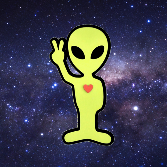 Peace and Love ALIEN Sign