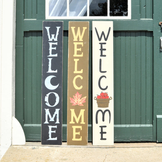 5 Ft Tall FALL WELCOME Porch Leaner Sign
