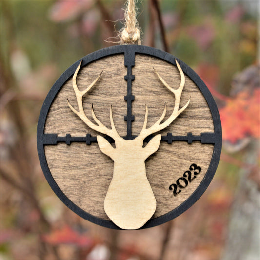 Personalized Hunting Christmas Ornament